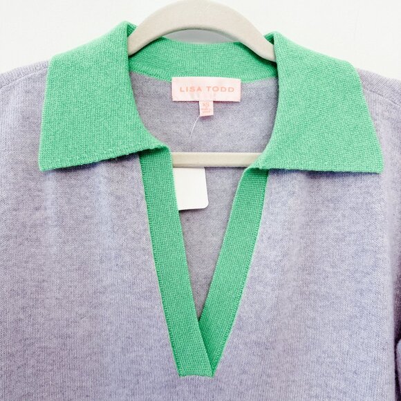 Lisa Todd Colour Pop Cashmere Sweater, Size Extra Small - Picture 4 of 8